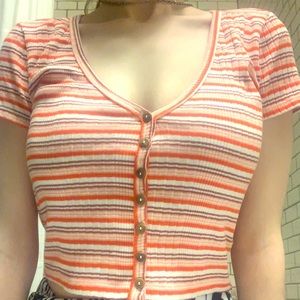 Striped crop top